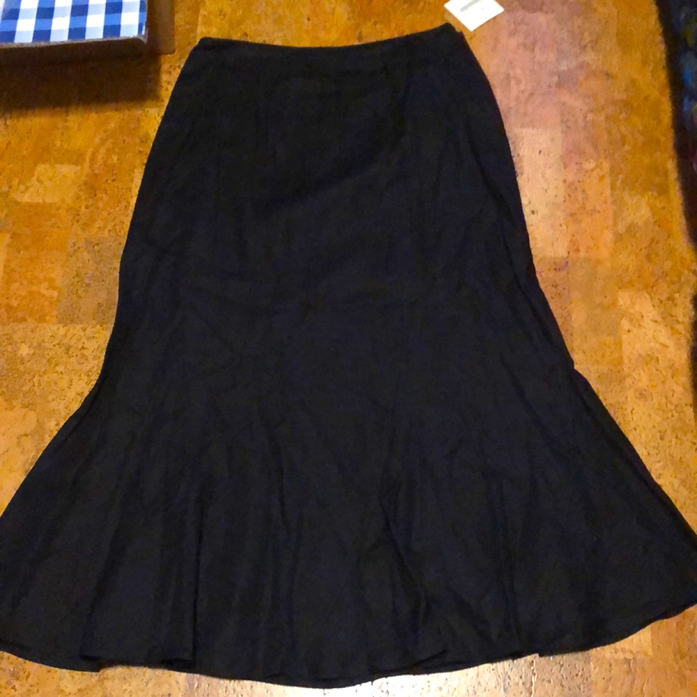 Black ankle length skirt